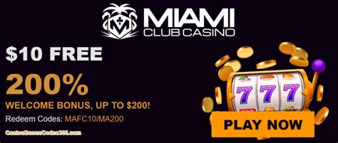 Miami Club Casino Free Chip - Claim Your Bonus Now
